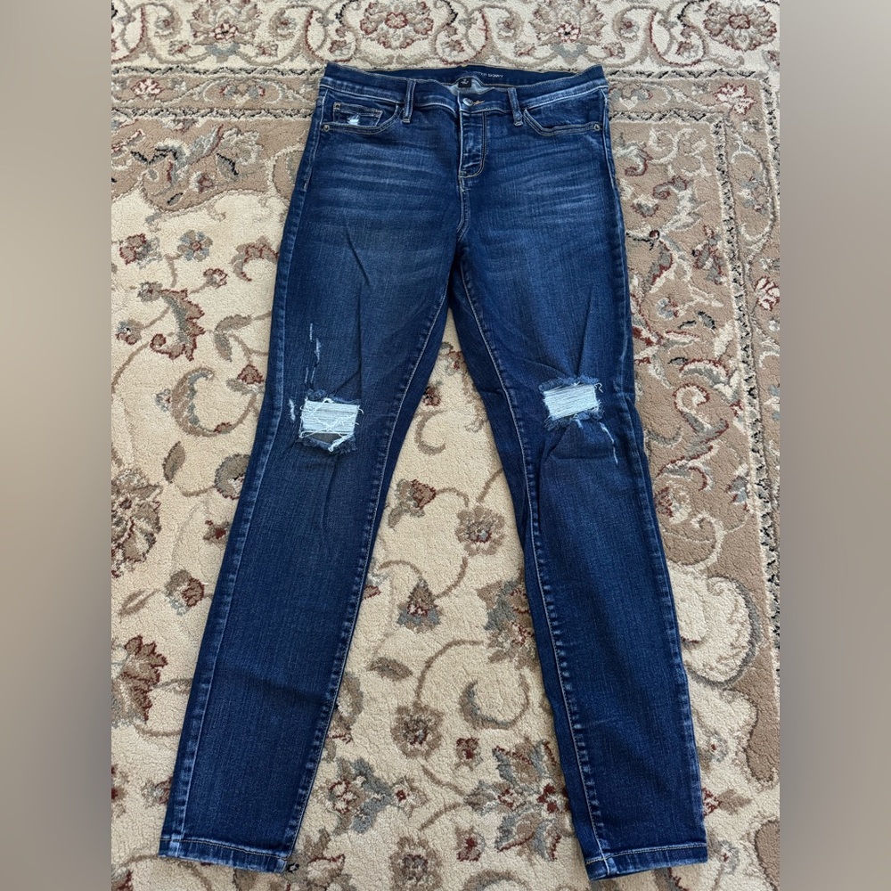 Gap Stylish Blue Distressed Women Jeans